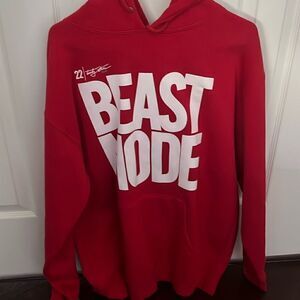 Red hoodie sweater